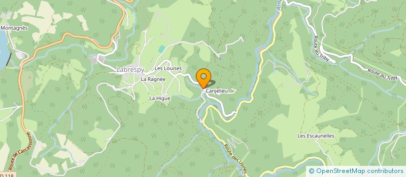 localisation de l'entreprise A.C.S.L. DE LABRESPY  MAZAMET