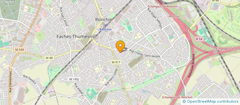 localisation de l'entreprise A C S M ASS CAR SOUT MELANTOIS  RONCHIN