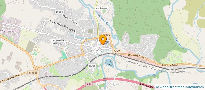 localisation de l'entreprise A.C. SERVICES  LE MUY