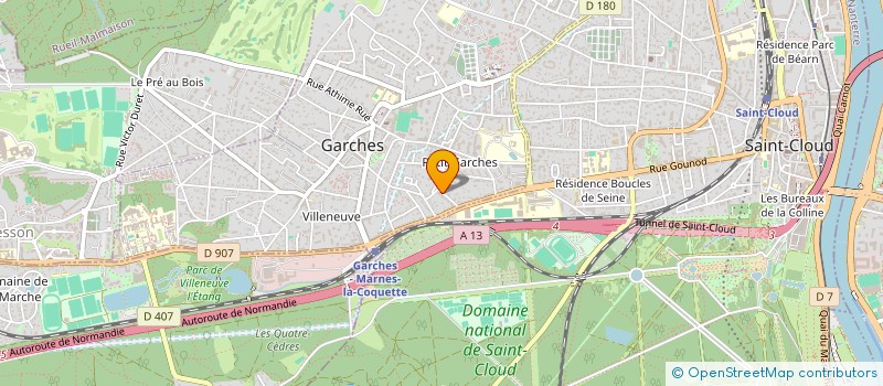 localisation de l'entreprise A C SERVICES à GARCHES
