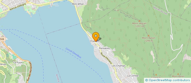 localisation de l'entreprise A&C SPORTS CLUB  VEYRIER-DU-LAC