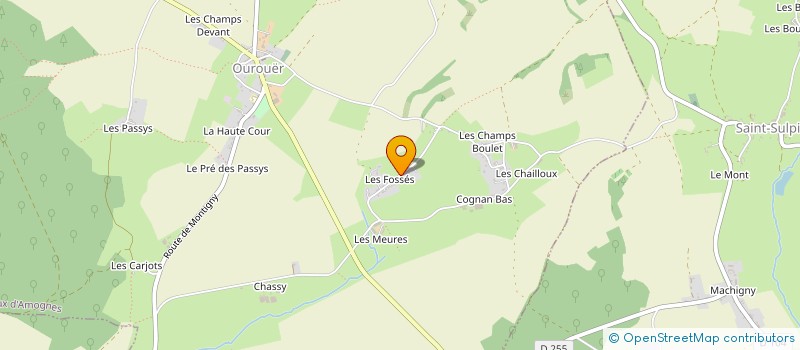 localisation de l'entreprise A.C.T à VAUX D'AMOGNES