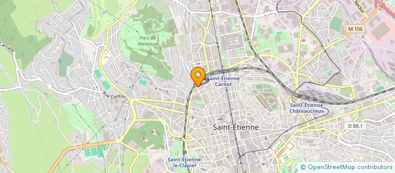 localisation de l'entreprise A.C.T.  SAINT-ETIENNE