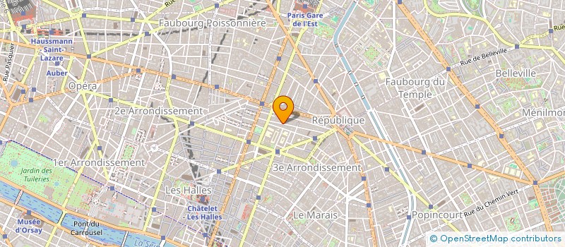 localisation de l'entreprise A.C.T. à PARIS