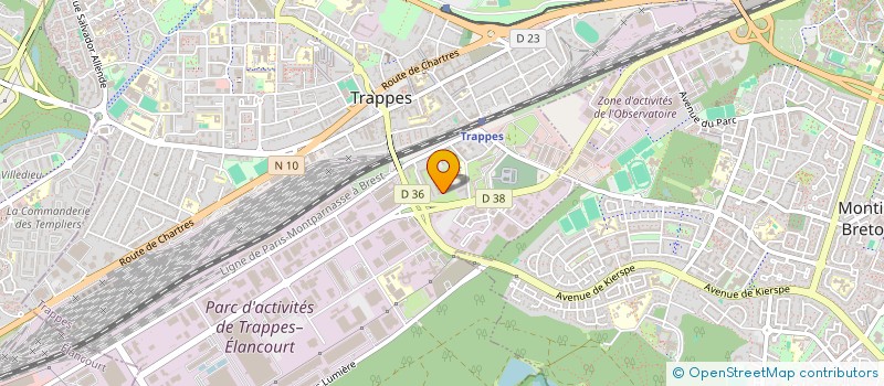 localisation de l'entreprise A.C.T. à TRAPPES