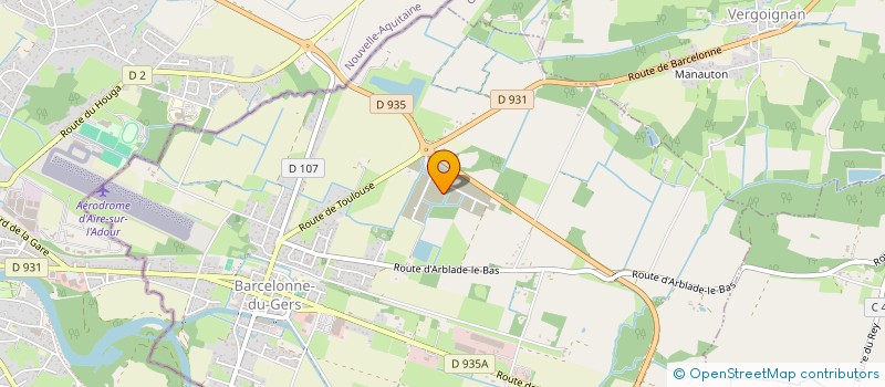 localisation de l'entreprise A.C.T  BARCELONNE-DU-GERS