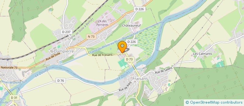 localisation de l'entreprise A C T A D à DAMPIERRE
