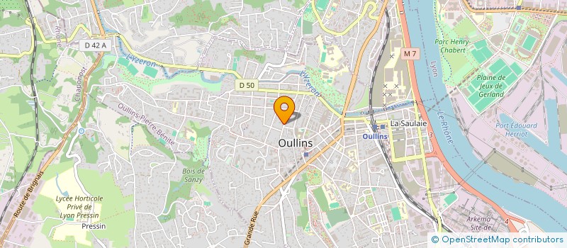 localisation de l'entreprise A.C.T.E.S  OULLINS-PIERRE-BENITE