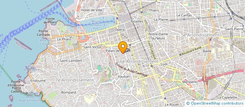 localisation de l'entreprise A.C.T.I.F. à MARSEILLE