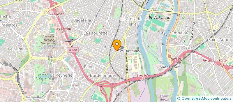 localisation de l'entreprise A.C.T.I.F. à TOULOUSE
