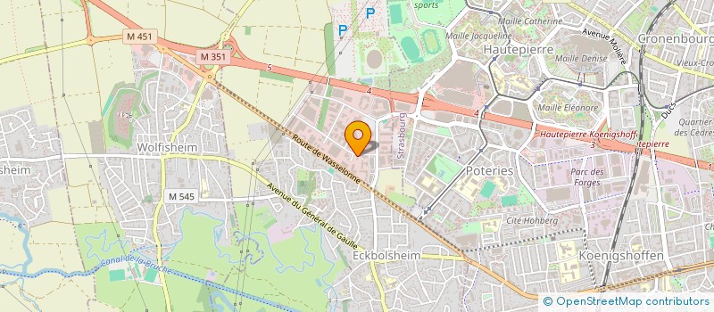 localisation de l'entreprise A.C.T.I.F.S à ECKBOLSHEIM