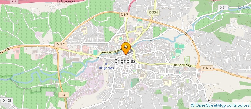 localisation de l'entreprise A.C.T.I.S.PLUS à BRIGNOLES