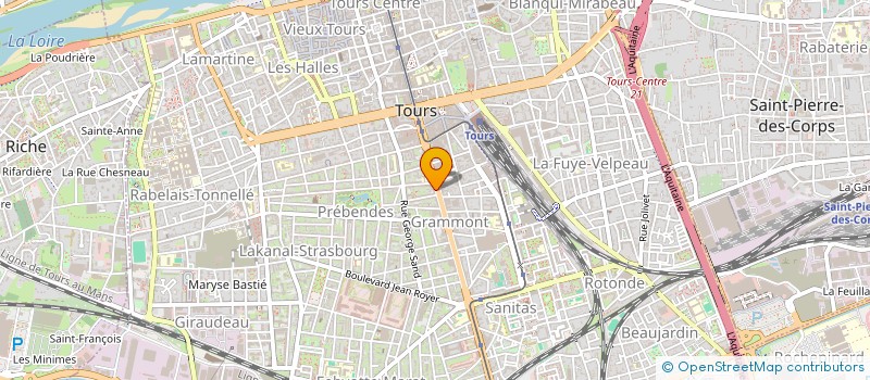 localisation de l'entreprise A.C.T. IMMOBILIER à TOURS