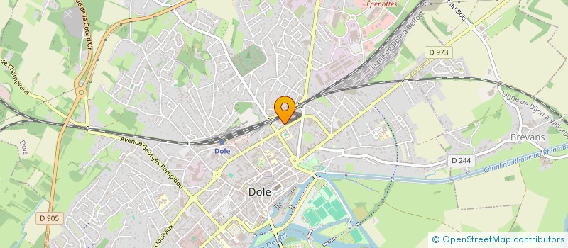 localisation de l'entreprise A.C.T.'INOX à DOLE