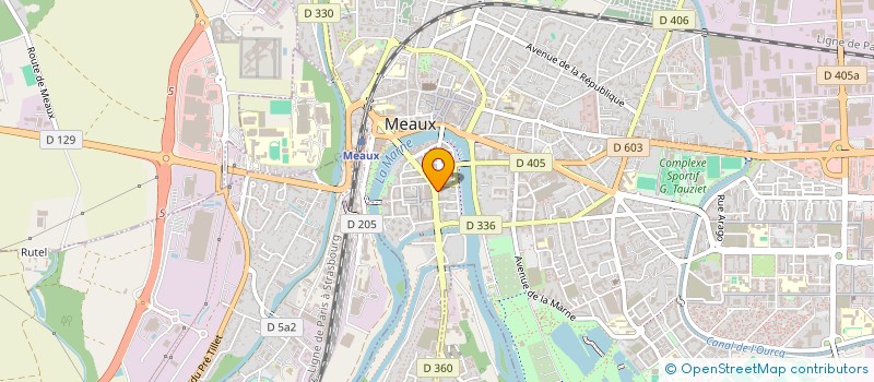 localisation de l'entreprise A.C.T.M.  MEAUX