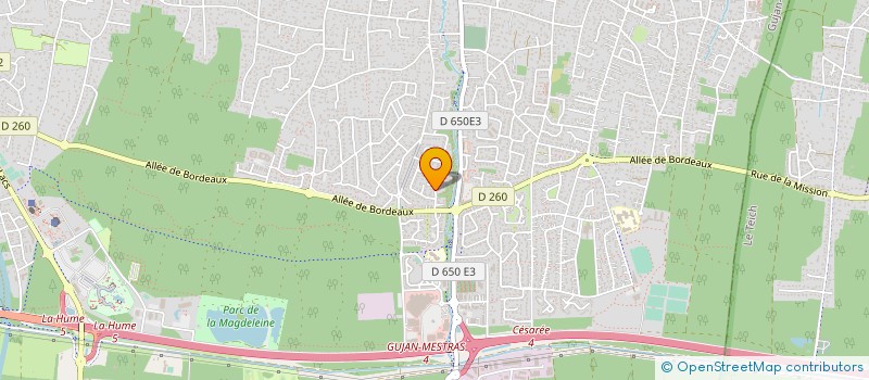 localisation de l'entreprise A.C.T.S (ANJOU.CHAUDRONNERIE.TUYAUTERIE.SOUDURE)  GUJAN-MESTRAS