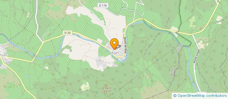 localisation de l'entreprise A.C.T. THEATRE  AGEL