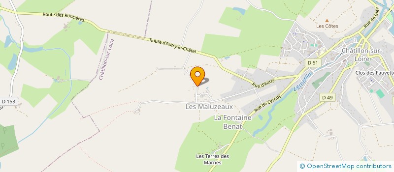 localisation de l'entreprise A & C TAXI SARL à CHATILLON-SUR-LOIRE