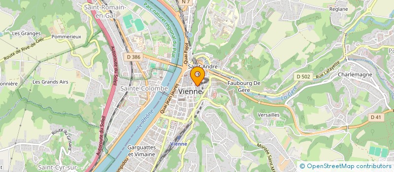 localisation de l'entreprise A&C TENDANCES à VIENNE