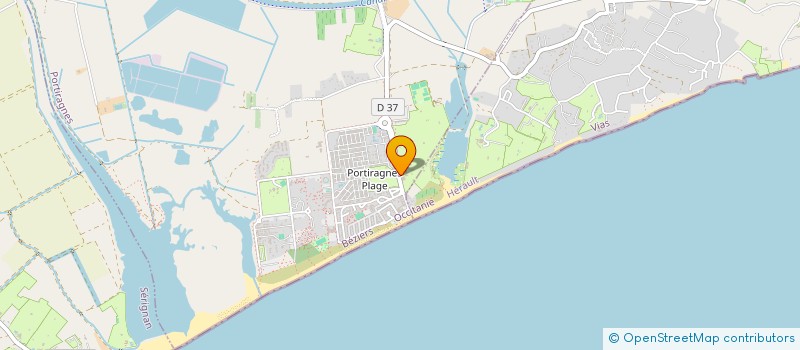localisation de l'entreprise A.C.V à PORTIRAGNES