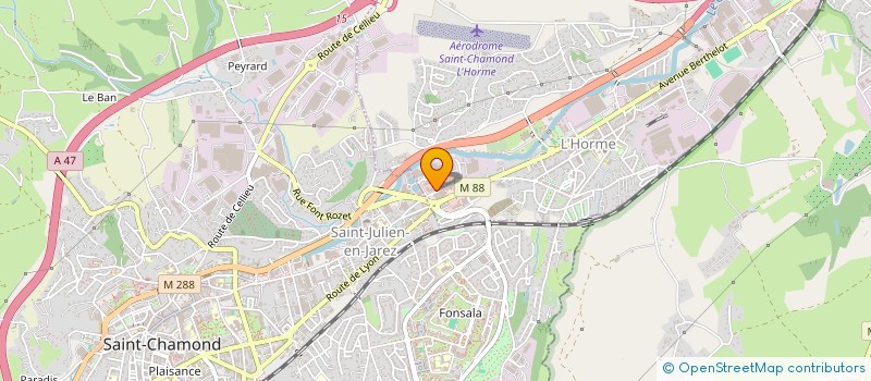 localisation de l'entreprise A C V  L'HORME