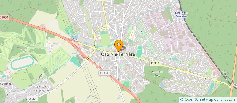 localisation de l'entreprise A.C.V. IMMOBILIER  OZOIR-LA-FERRIERE