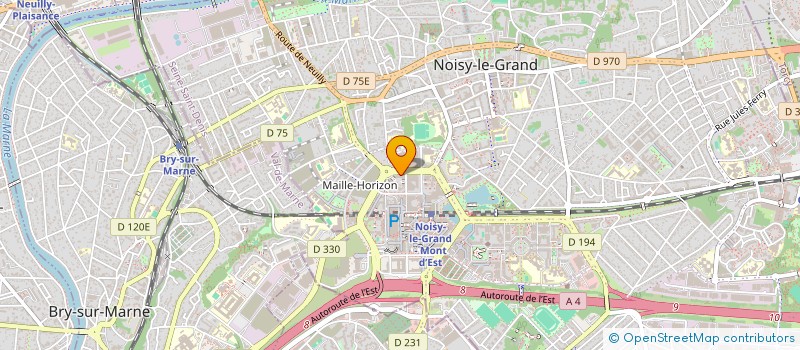localisation de l'entreprise A.C.V.SERVICES  NOISY-LE-GRAND