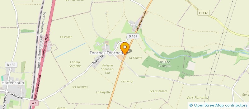 localisation de l'entreprise A.C.V TRANS  FONCHES-FONCHETTE