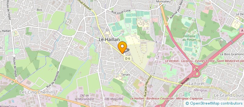 localisation de l'entreprise A.C.Y.L. MOBILIER à LE HAILLAN