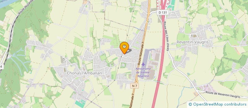 localisation de l'entreprise A.C. ZINGUEUR COUVREUR  CHONAS-L'AMBALLAN