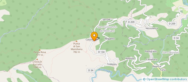 localisation de l'entreprise A CALISGINA à SAN-GIOVANNI-DI-MORIANI