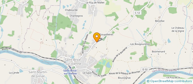 localisation de l'entreprise A.CAMAIN à SAINT-BRICE-SUR-VIENNE