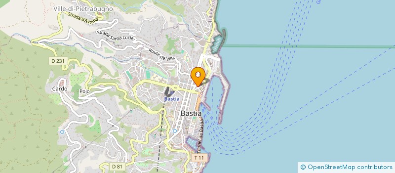 localisation de l'entreprise A CARAVELLA à BASTIA