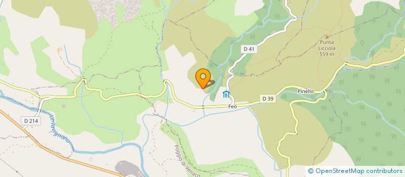 localisation de l'entreprise A CASA APERTA à FAVALELLO