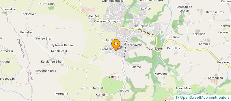 localisation de l'entreprise A CASA DI MAMMO  PLOUGUIN