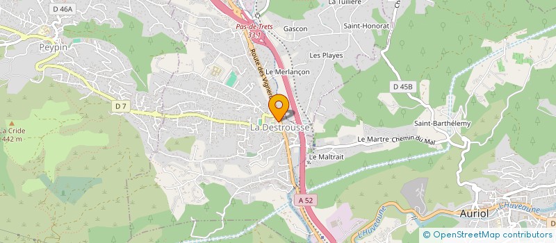localisation de l'entreprise A CASA DI PIZZ à LA DESTROUSSE