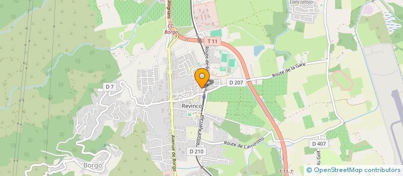 localisation de l'entreprise A CASA ELEC à BORGO
