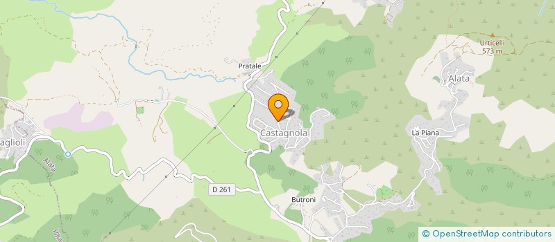 localisation de l'entreprise A CASTAGNOLA  ALATA