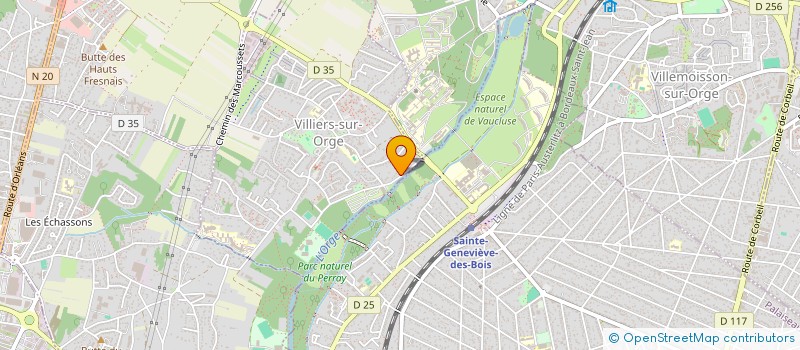 localisation de l'entreprise A CASTILLO MACONNERIE GENERALE ET DE RENOVATION  VILLIERS-SUR-ORGE