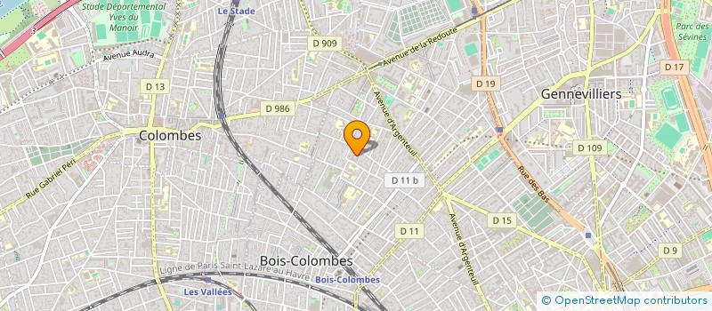 localisation de l'entreprise A CATHLINE FLEURS & DECO à BOIS-COLOMBES