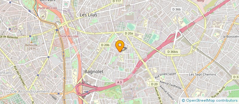 localisation de l'entreprise A CE SOIR à BAGNOLET