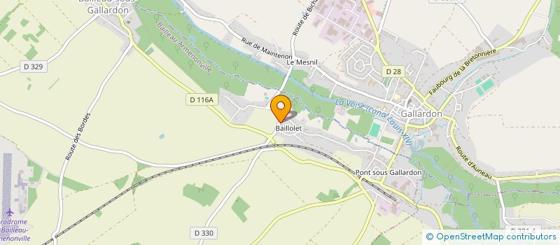 localisation de l'entreprise A - CELEC SARL à BAILLEAU-ARMENONVILLE