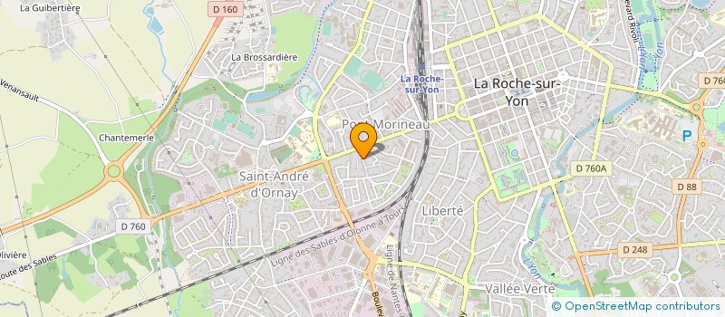 localisation de l'entreprise A CHACUN SA BALLE à LA ROCHE-SUR-YON