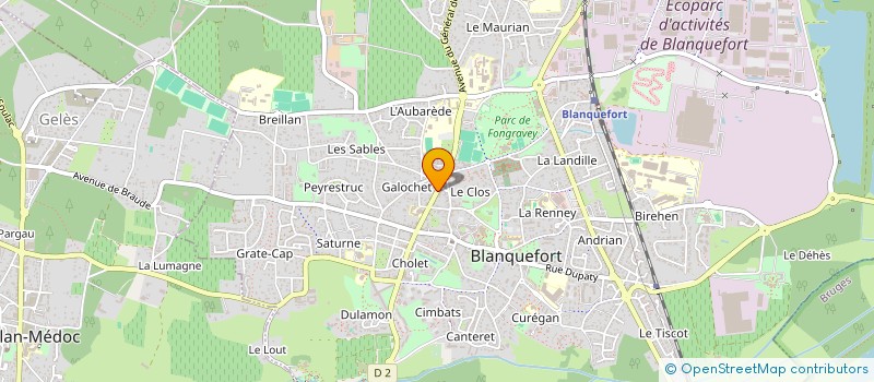 localisation de l'entreprise A CHACUN SON LOOK à BLANQUEFORT