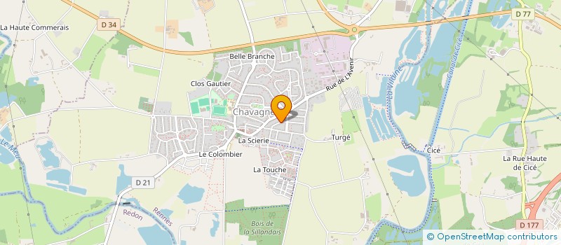 localisation de l'entreprise A CHACUN SON STYLE à CHAVAGNE