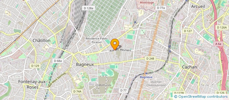 localisation de l'entreprise A CHRIS ET MEDIATRICE  BAGNEUX