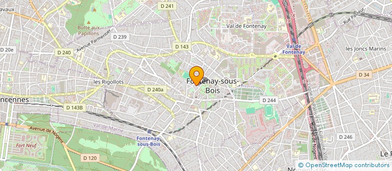 localisation de l'entreprise A CIEL OUVERT à FONTENAY-SOUS-BOIS