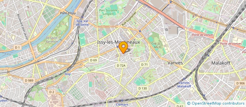 localisation de l'entreprise A CIMA à ISSY-LES-MOULINEAUX