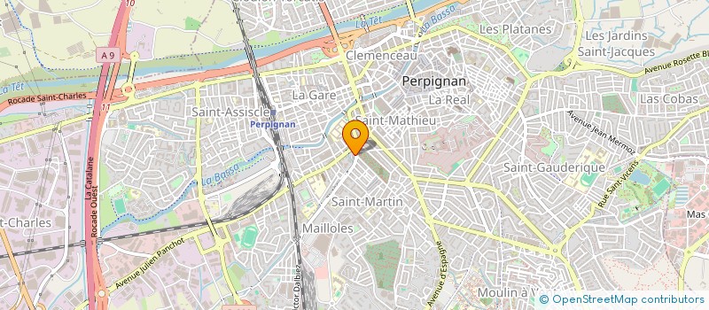 localisation de l'entreprise A. CINDY FITNESS à PERPIGNAN