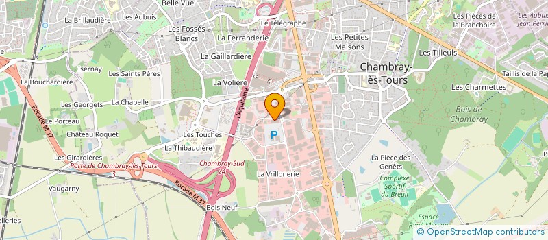 localisation de l'entreprise A. CITY MOTOS  CHAMBRAY-LES-TOURS